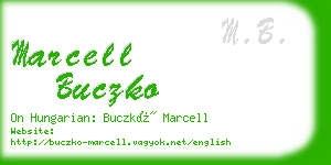 marcell buczko business card